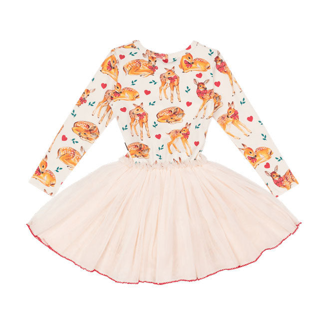 Rock Your Baby Multi Fawn Long Sleeve Circus Dress
