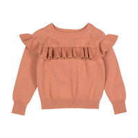 Rock Your Baby Clay Pink Frill Knit