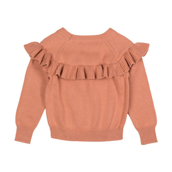 Rock Your Baby Clay Pink Frill Knit