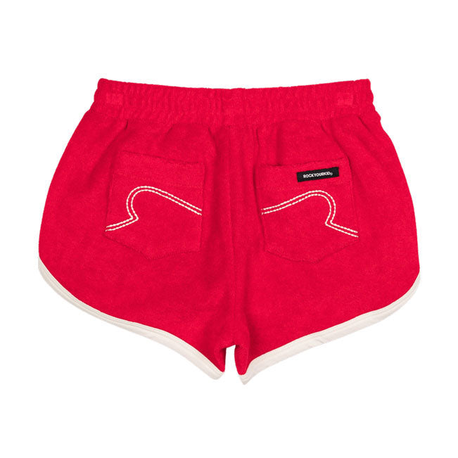 Rock Your Baby Red Farrah Shorts