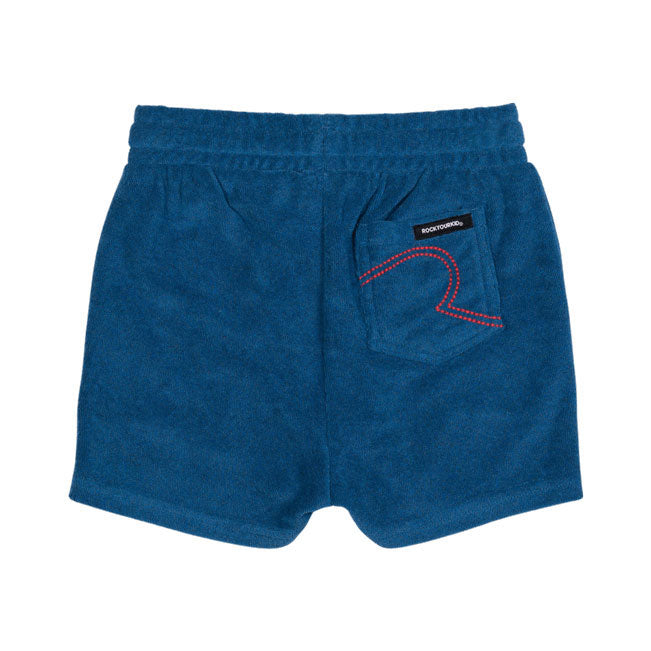 Rock Your Baby Blue Happy Hearts Shorts