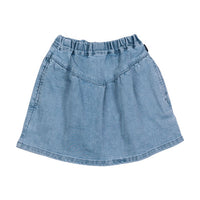 Rock Your Baby Washed Blue Denim Yoke Skirt