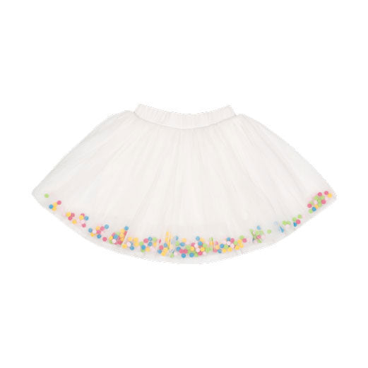 Rock Your Baby Cream Pom Pom Parade Skirt