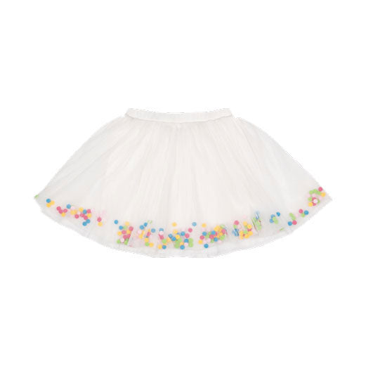Rock Your Baby Cream Pom Pom Parade Skirt