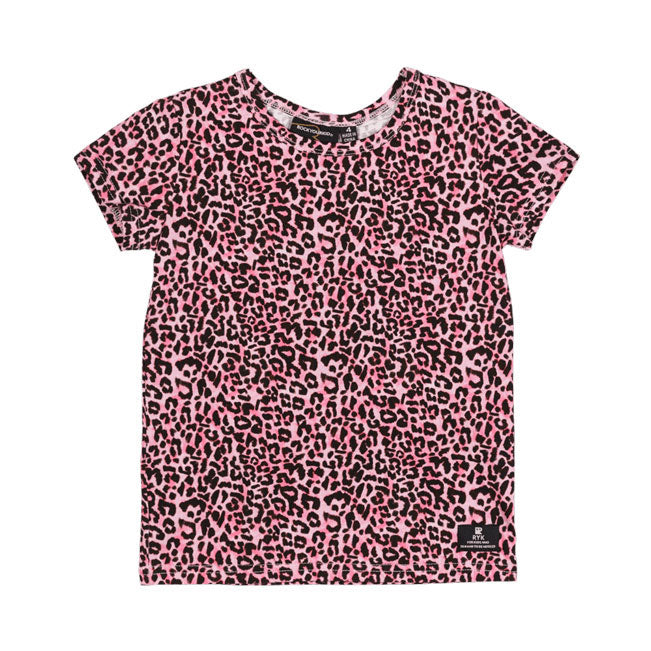 Rock Your Baby Pink Leopard Short Sleeve T-Shirt