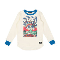 Rock Your Baby  Cream Peace Long Sleeve T-Shirt