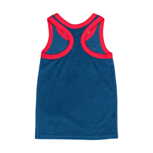 Rock Your Baby Blue Happy Hearts Singlet
