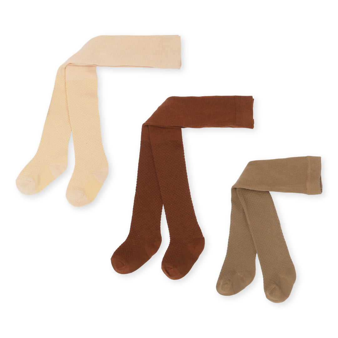 Konges Slojd Picante/Sun/Tigers Eye 3 Pack Pointelle Tights