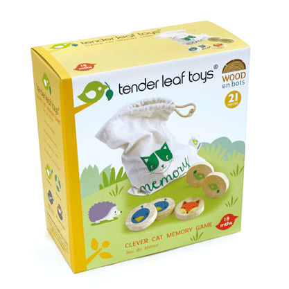 Tender Leaf Toys Clever Cat Memory Game