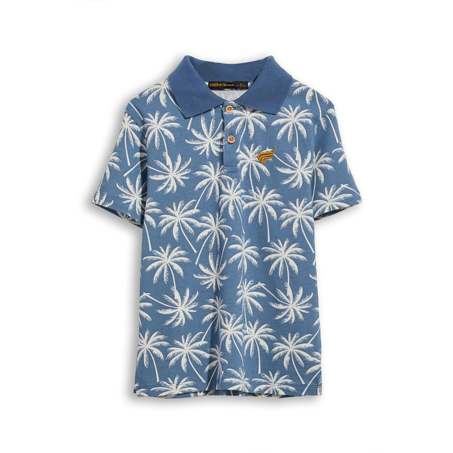 Finger in the Nose Stone Blue Palms Tommy Polo