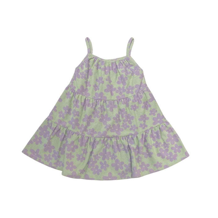 cos I said so Terry Towel Floral Paneled Dress – Ladida