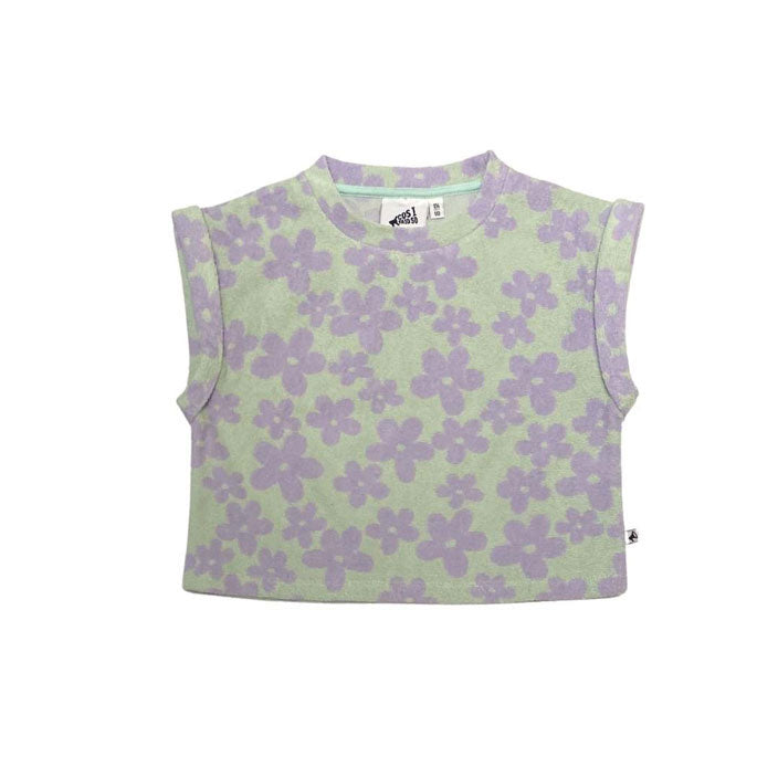 cos I said so Terry Towel Floral Boxy Top
