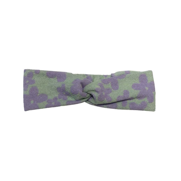 cos I said so Terry Towel Floral Headband
