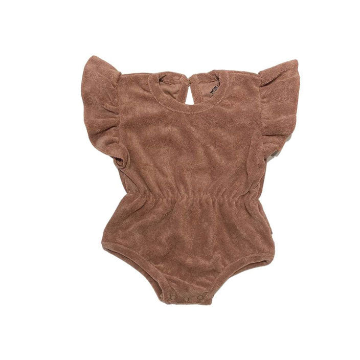 cos I said so Towel Terry Ruffle Onesie