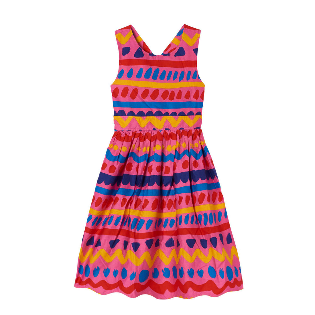 Stella McCartney Tribal Stripes Satin Dress