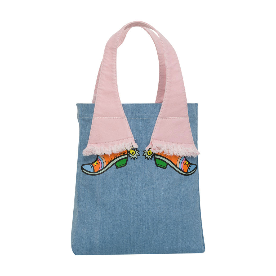 Stella McCartney Blue Denim CowBoots Bag