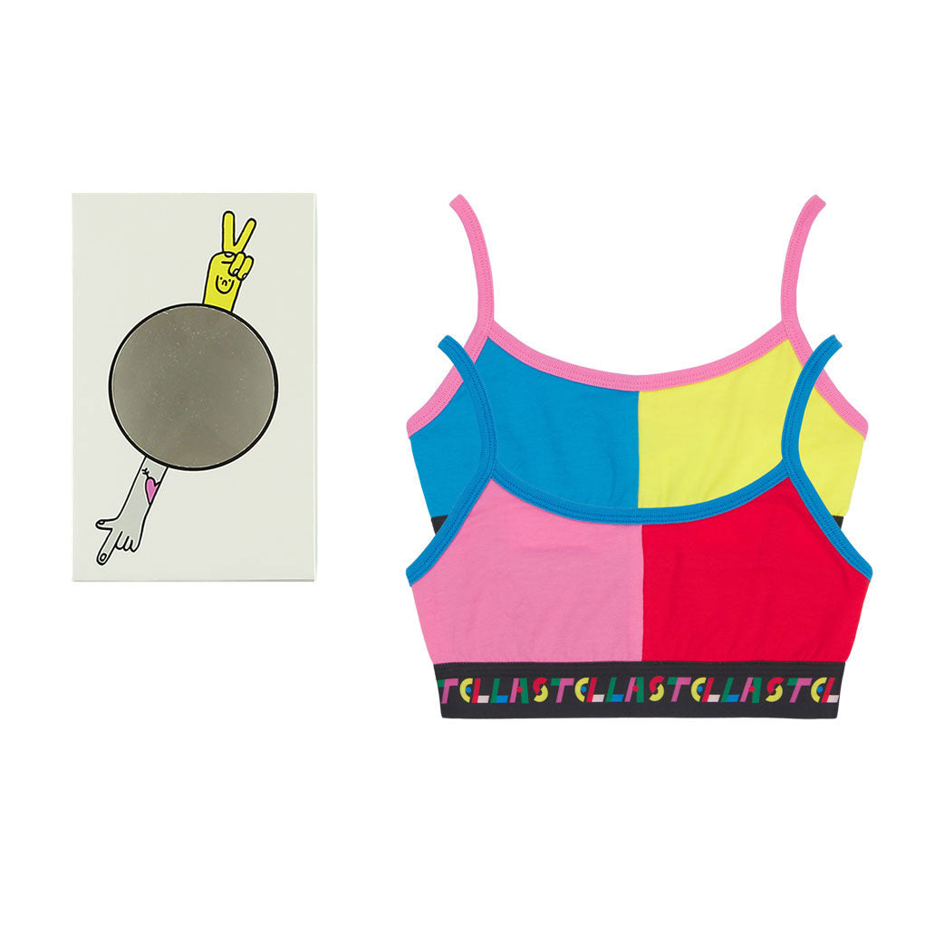 Stella McCartney Red Multicolor Bra Set