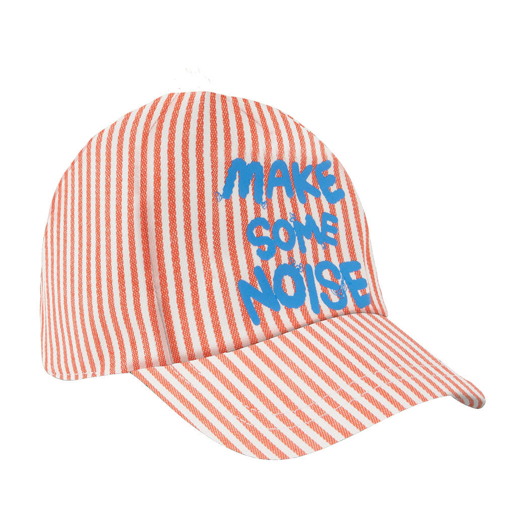 Stella McCartney Red Striped Make Some Noise Hat