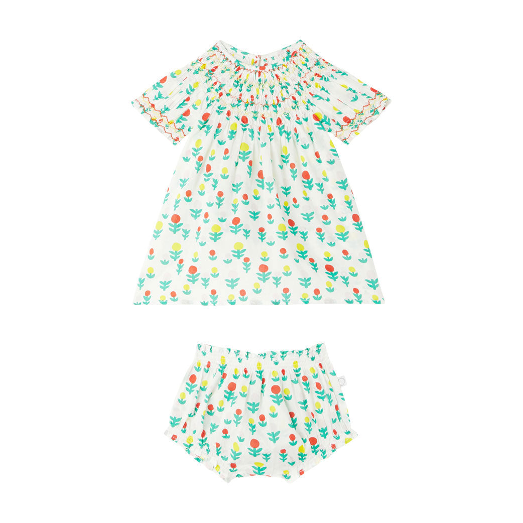 Stella McCartney White Dreamy Flowers Baby Dress