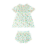 Stella McCartney White Dreamy Flowers Baby Dress