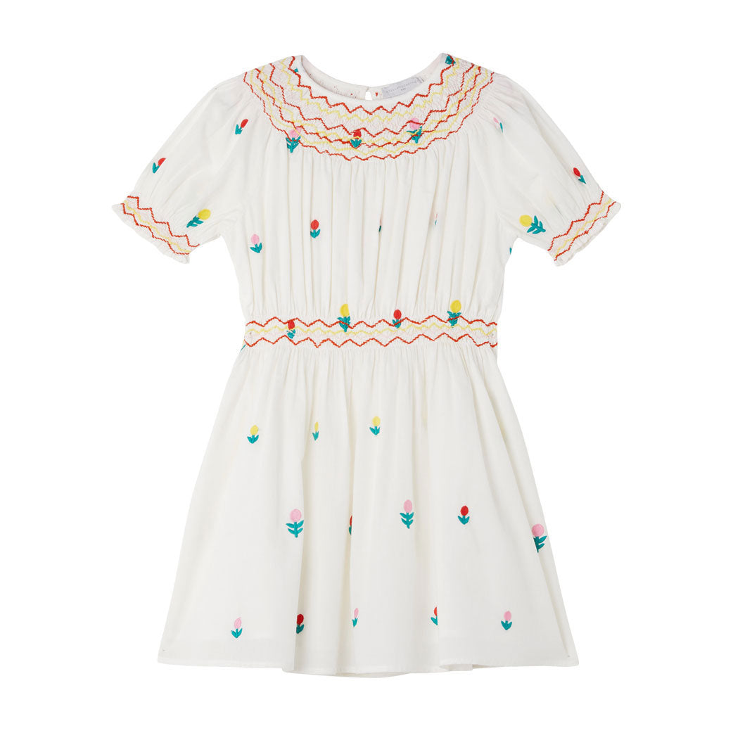 Stella McCartney White Dreamy Flowers Embroidered Dress