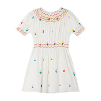 Stella McCartney White Dreamy Flowers Embroidered Dress
