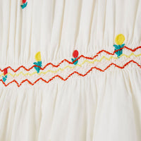Stella McCartney White Dreamy Flowers Embroidered Dress