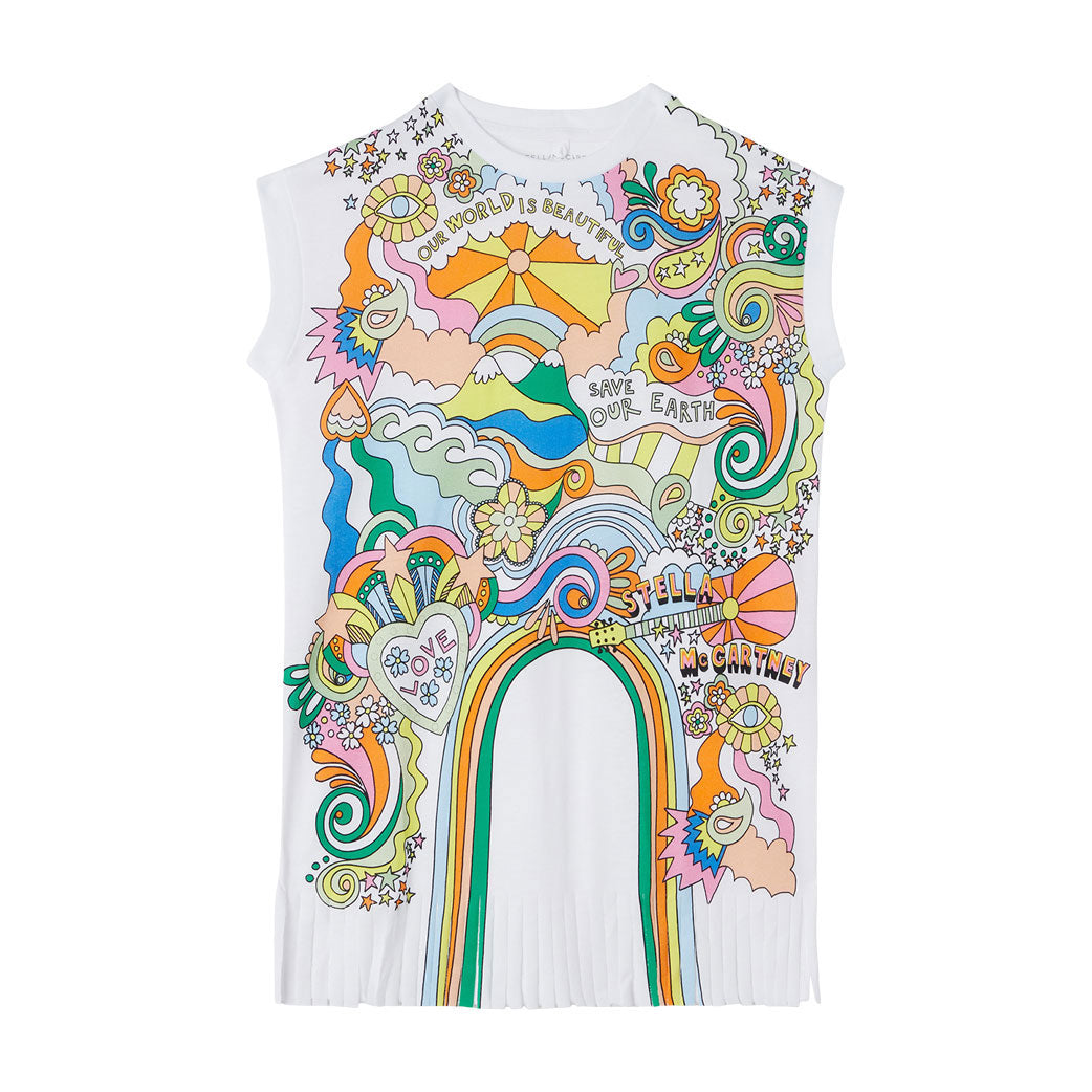 Stella McCartney White Ss Love To Dream Dress