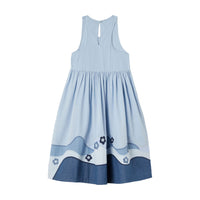 Stella McCartney Blue Chambray Landscape Patches Dress