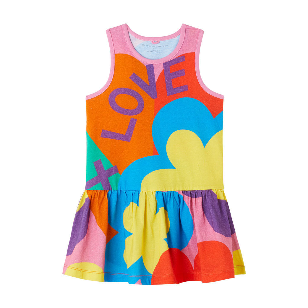 Stella McCartney Red Graphic Love Text Dress