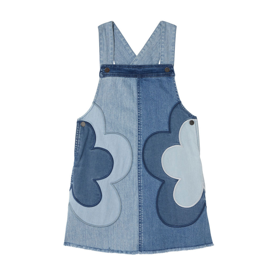 Stella McCartney Blue Denim Macro Flower Patches Jumper
