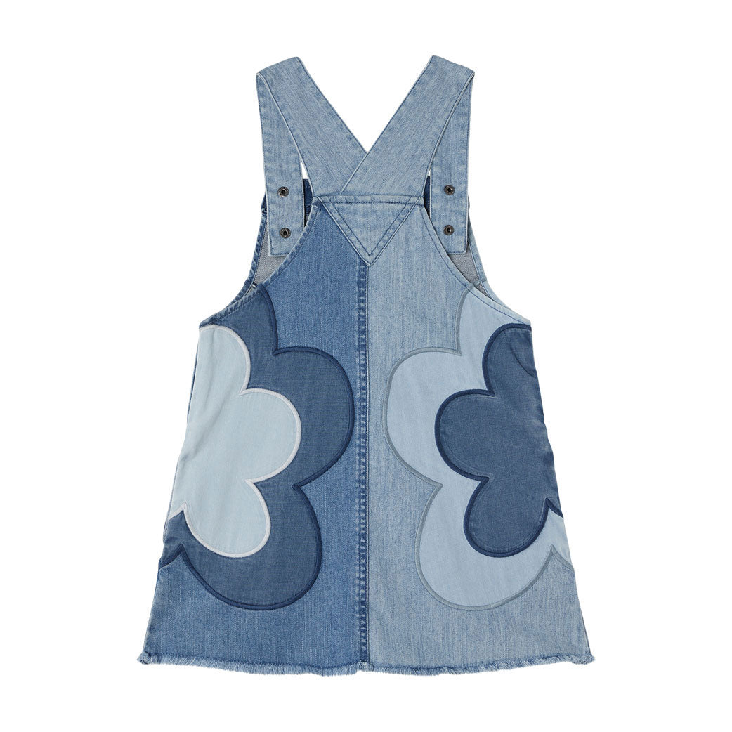 Stella McCartney Blue Denim Macro Flower Patches Jumper