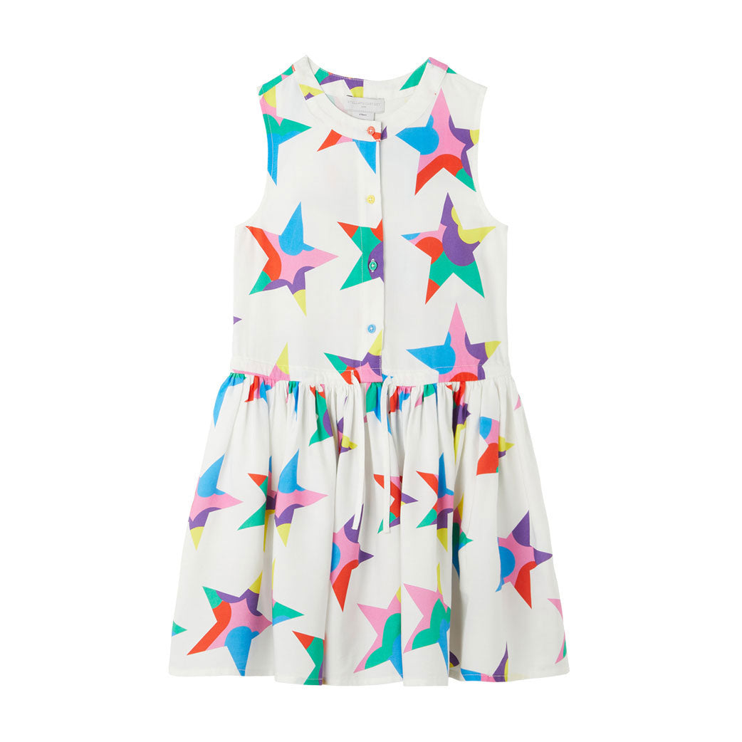 Stella McCartney White Pop Stars Tencel Dress