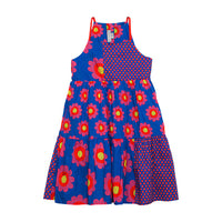 Stella McCartney Blue Sleeveless Graphic Flowers Dress
