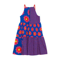 Stella McCartney Blue Sleeveless Graphic Flowers Dress