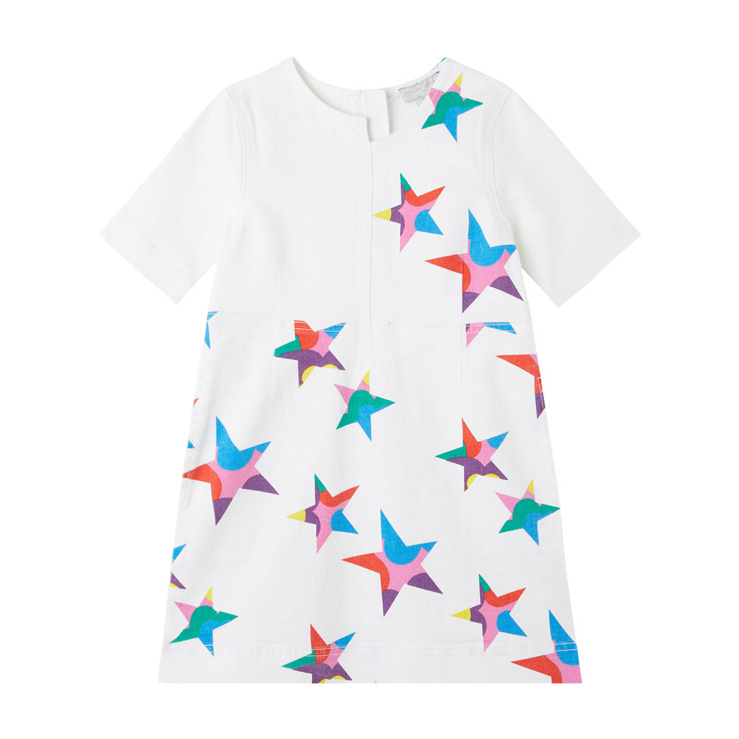 Stella McCartney White Pop Stars Denim Dress