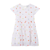 Stella McCartney White Tulle Floral Embroidery Dress