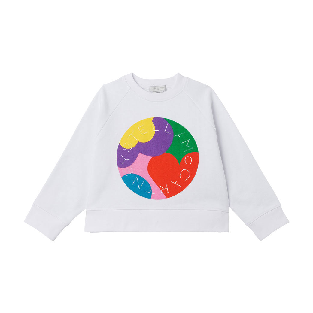 Stella McCartney White Multicolor Logo Sweatshirt
