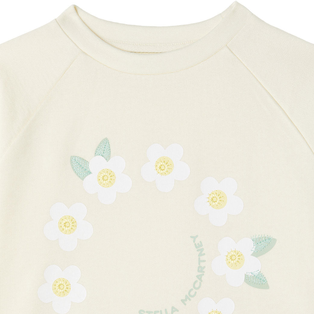 Stella McCartney White Daisy Logo Sweatshirt