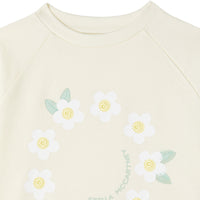 Stella McCartney White Daisy Logo Sweatshirt