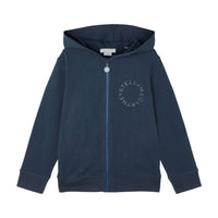 Stella McCartney Navy Zip Up Logo Hoodie