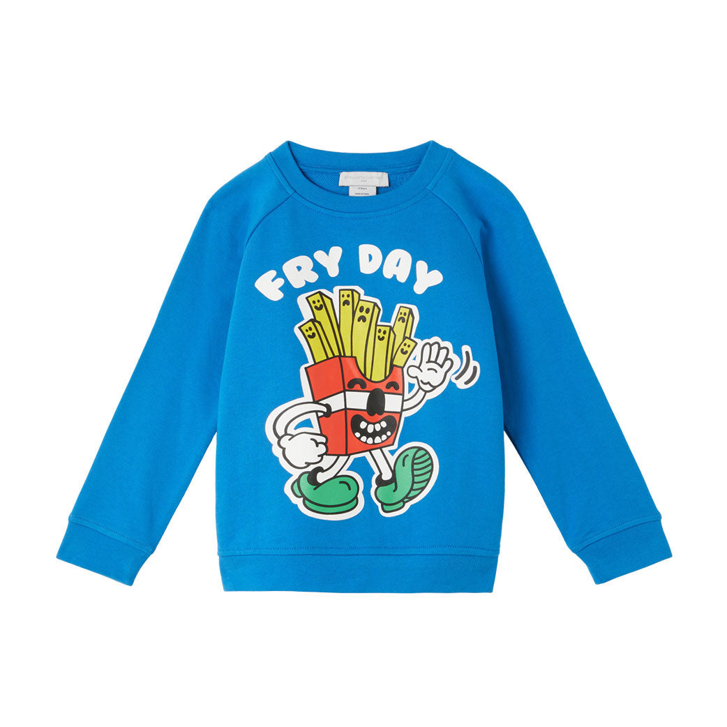 Stella McCartney Blue Fry Day Print Sweatshirt