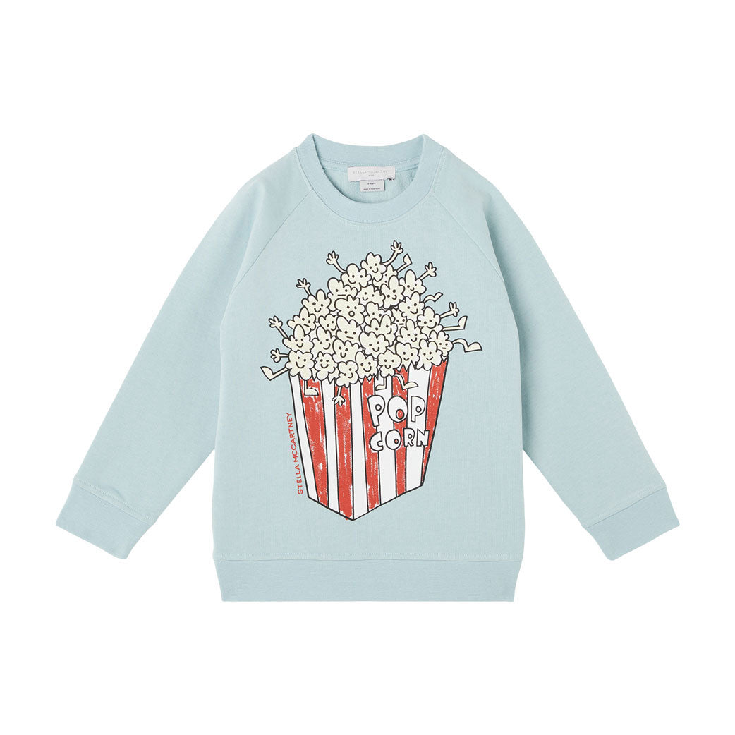 Stella McCartney Blue Popcorn Print Sweatshirt
