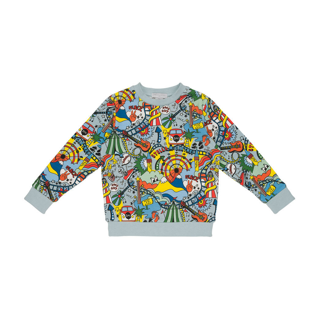 Stella McCartney Blue Rollercoasters Sweatshirt