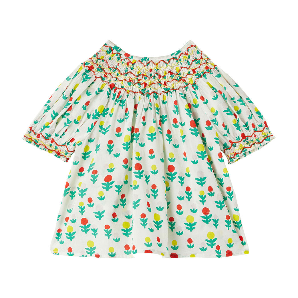 Stella McCartney White Smock Detail Dreamy Flowers Top
