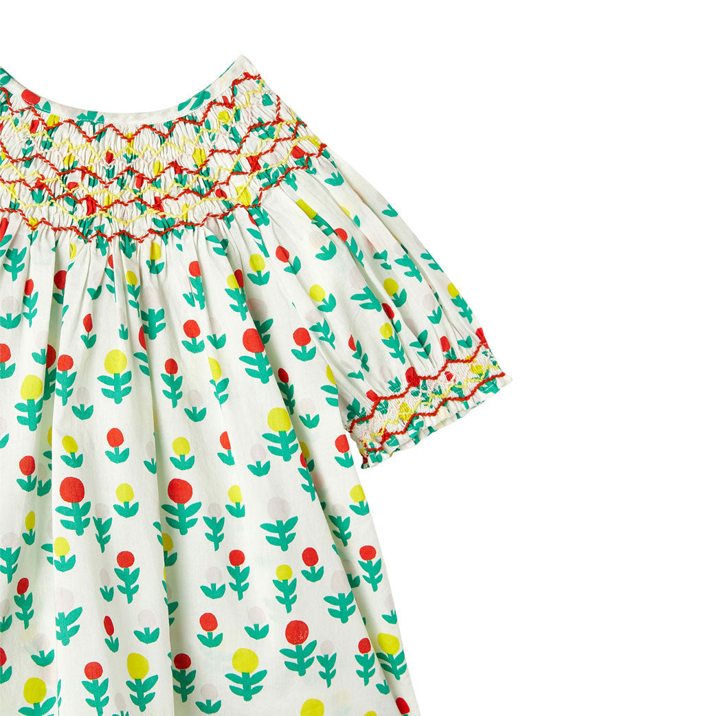 Stella McCartney White Smock Detail Dreamy Flowers Top
