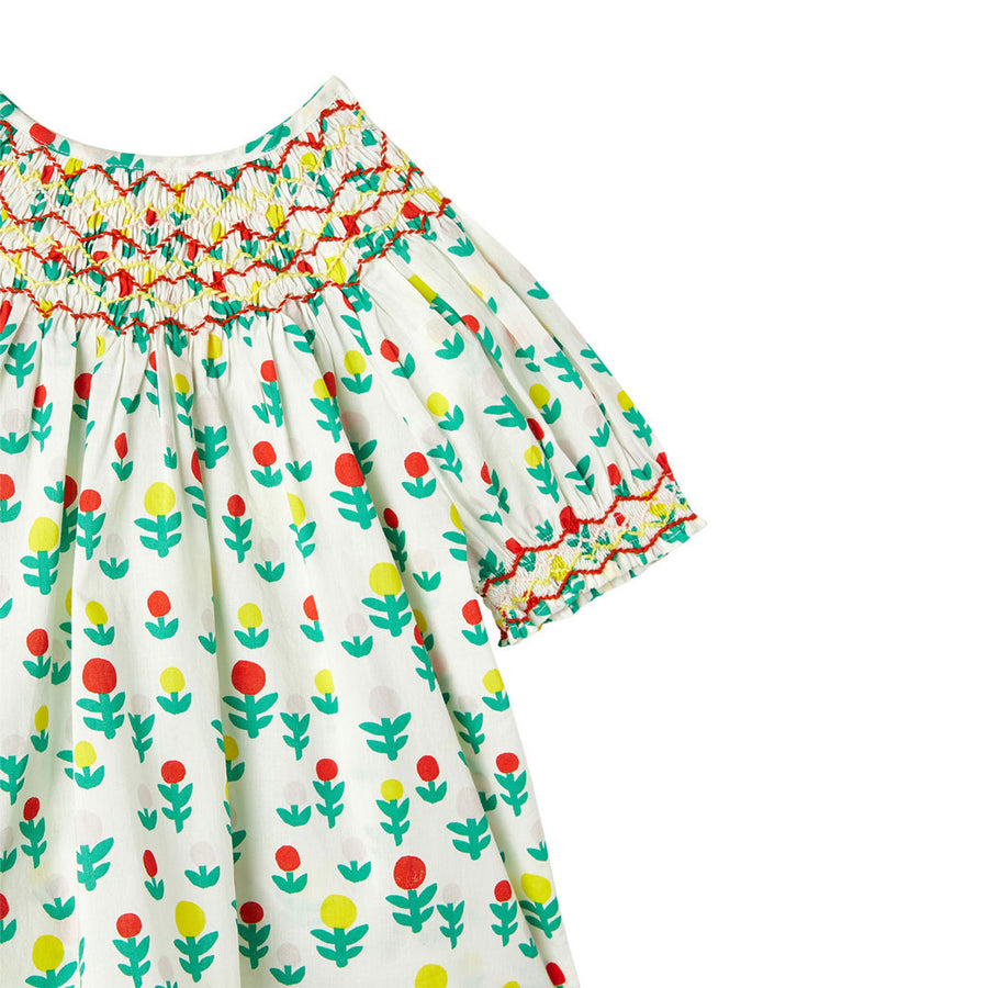 Stella McCartney White Smock Detail Dreamy Flowers Top