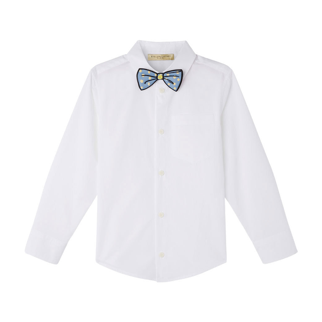 Stella McCartney White Detachable Bow Shirt