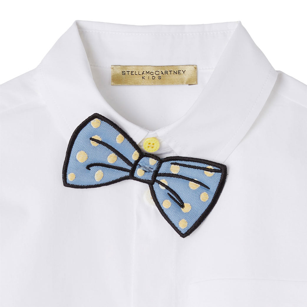 Stella McCartney White Detachable Bow Shirt
