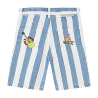 Stella McCartney Blue Striped Shorts